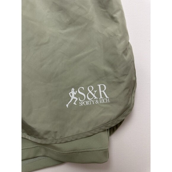 Sporty And Rich Compression Shorts Women’s Medium Mint Green Running Good Health - Picture 9 of 13